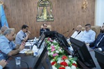 عميد كلية الطب يعقد لقاءً مع طلبة البورد العراقي في المراكز التدريبية